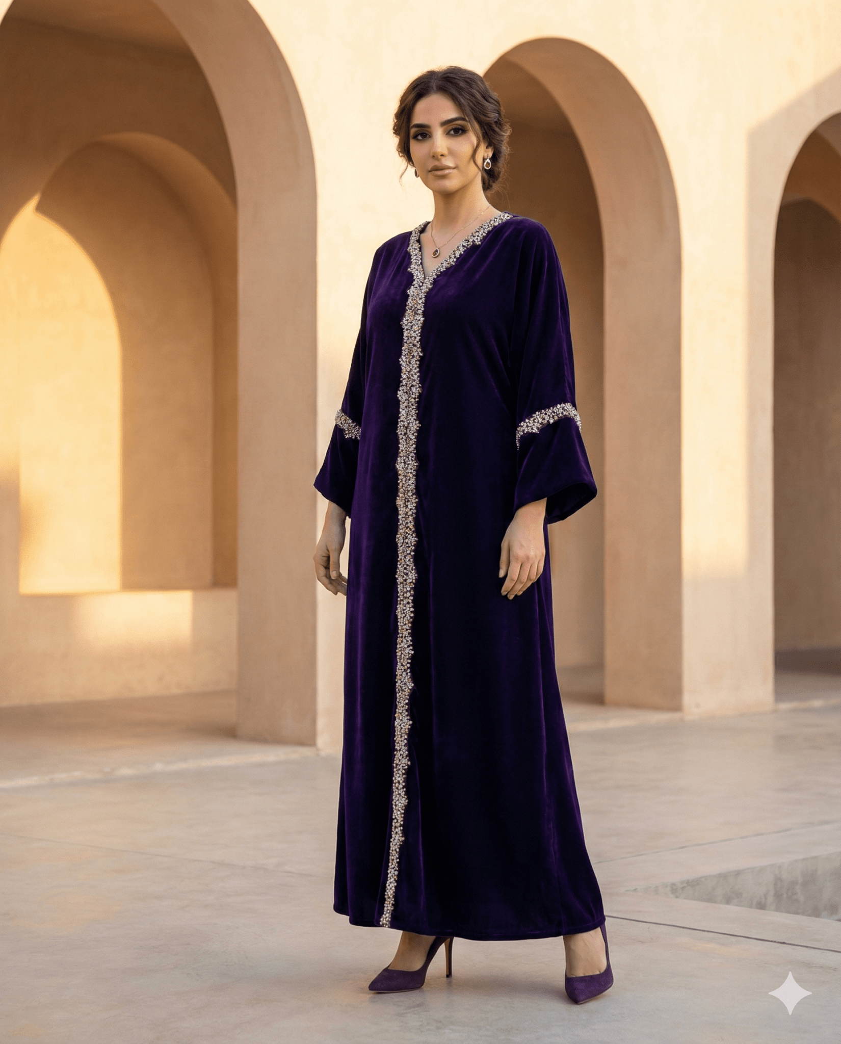 FARHANA INDIGO JALABIAH - MAISON ARABELLE - MIRA Y MANO