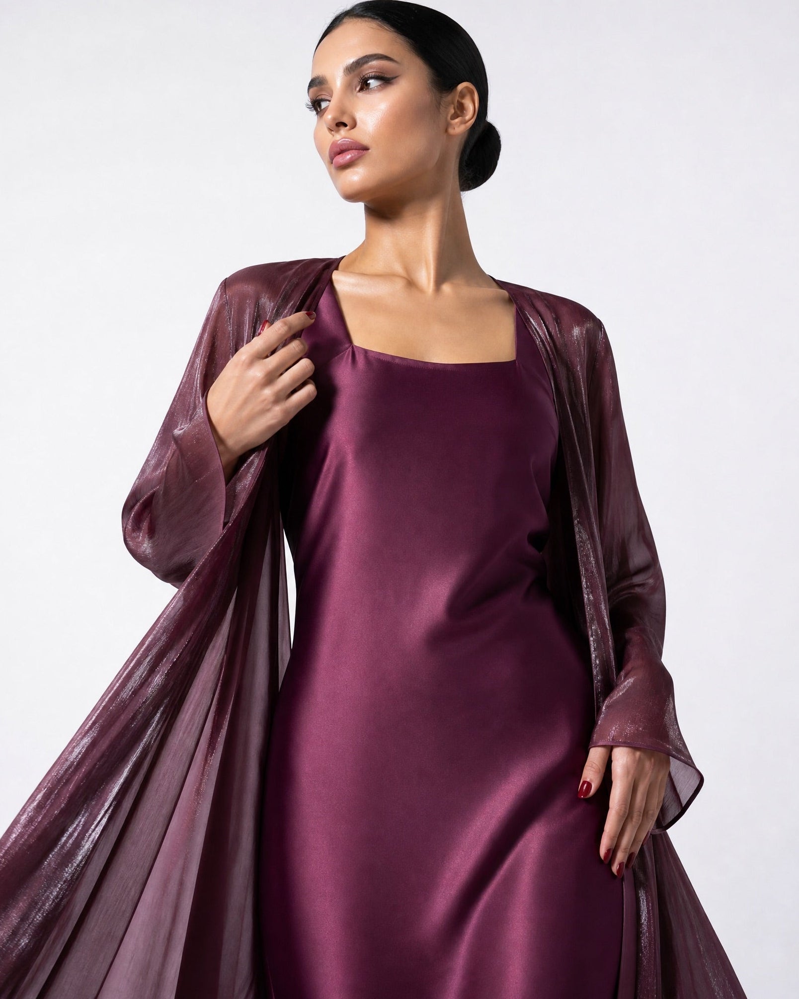 GIGI BURGANDY KAFTAN - MAISON ARABELLE - MIRA Y MANO
