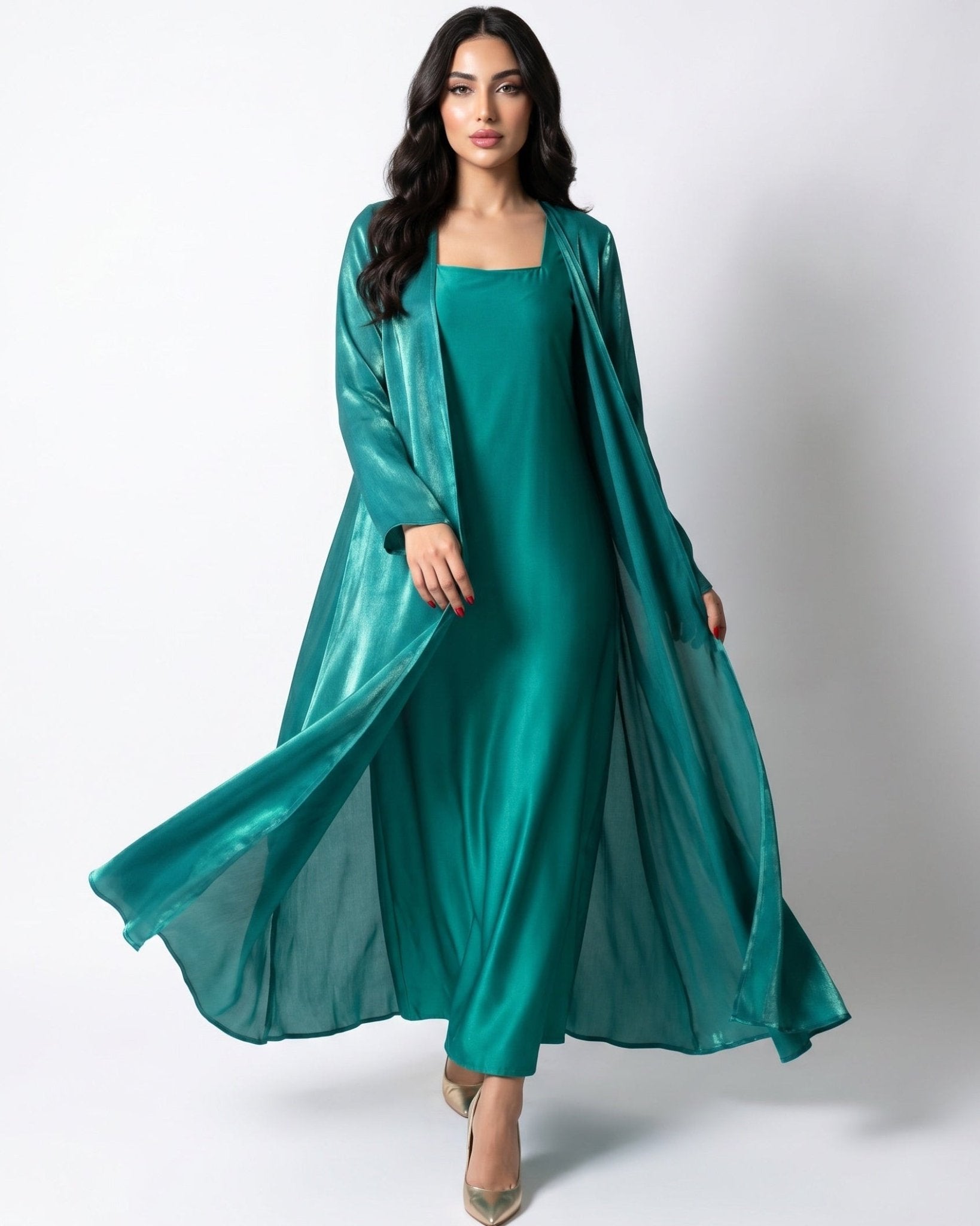 GIGI GREEN KAFTAN - MAISON ARABELLE - MIRA Y MANO