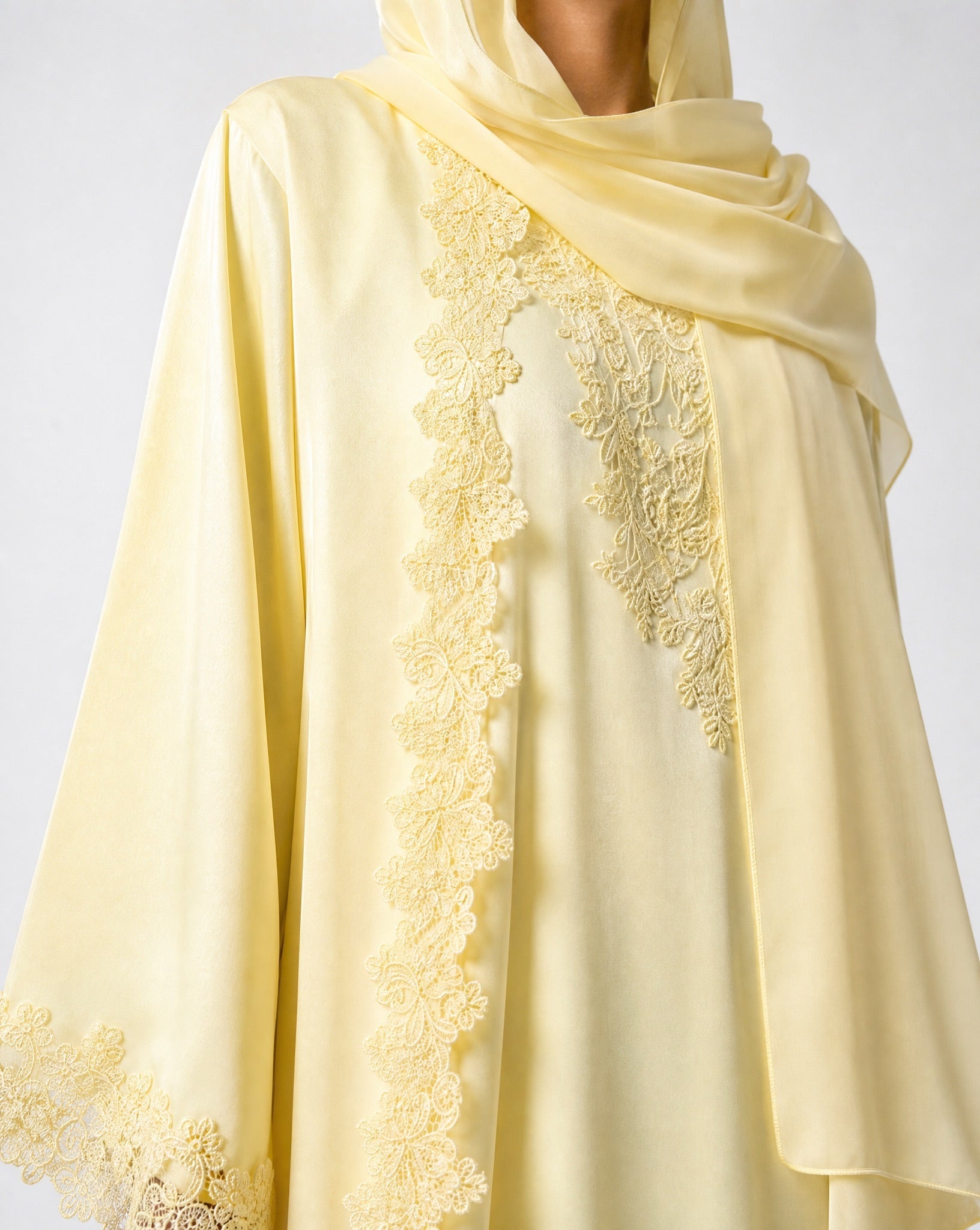 HAJAR YELLOW ABAYA SET - MAISON ARABELLE - MIRA Y MANO