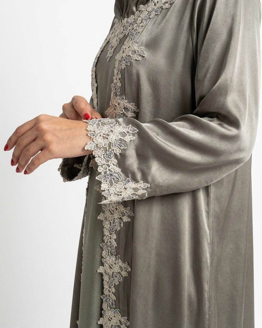 LARA GRAY ABAYA SET - MAISON ARABELLE - MIRA Y MANO