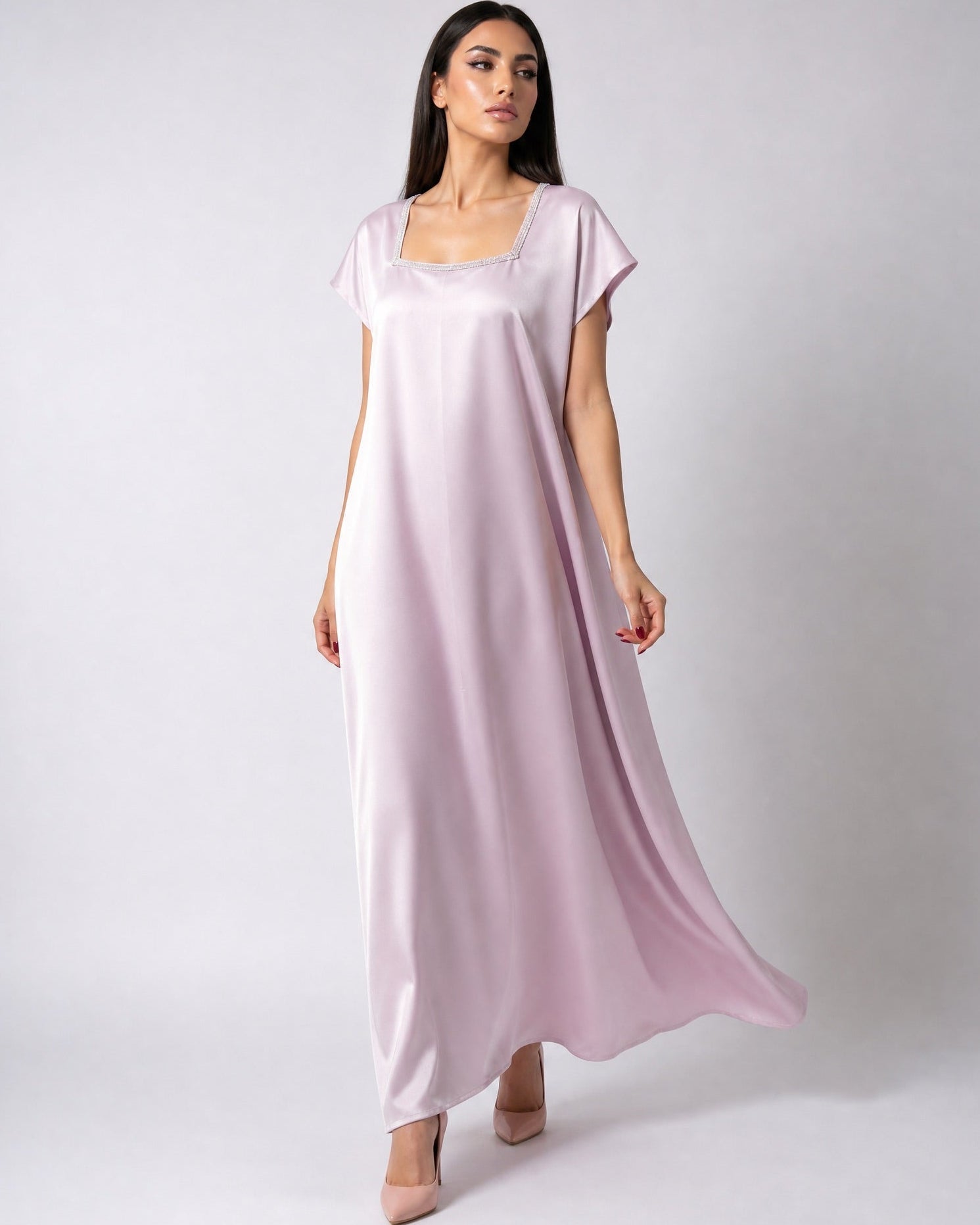 LIGHT PURPLE ABAYA SET - MAISON ARABELLE - MIRA Y MANO