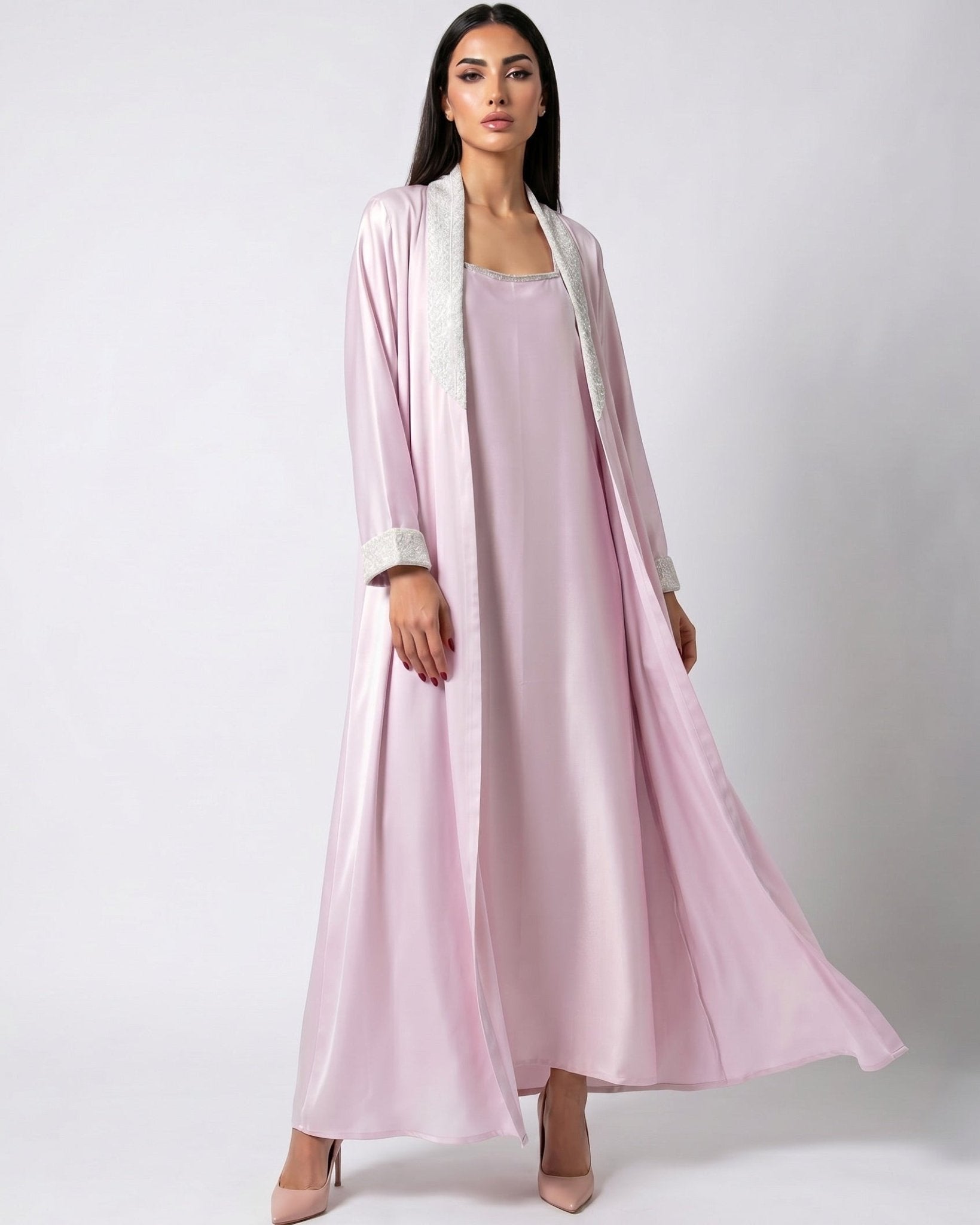 LIGHT PURPLE ABAYA SET - MAISON ARABELLE - MIRA Y MANO