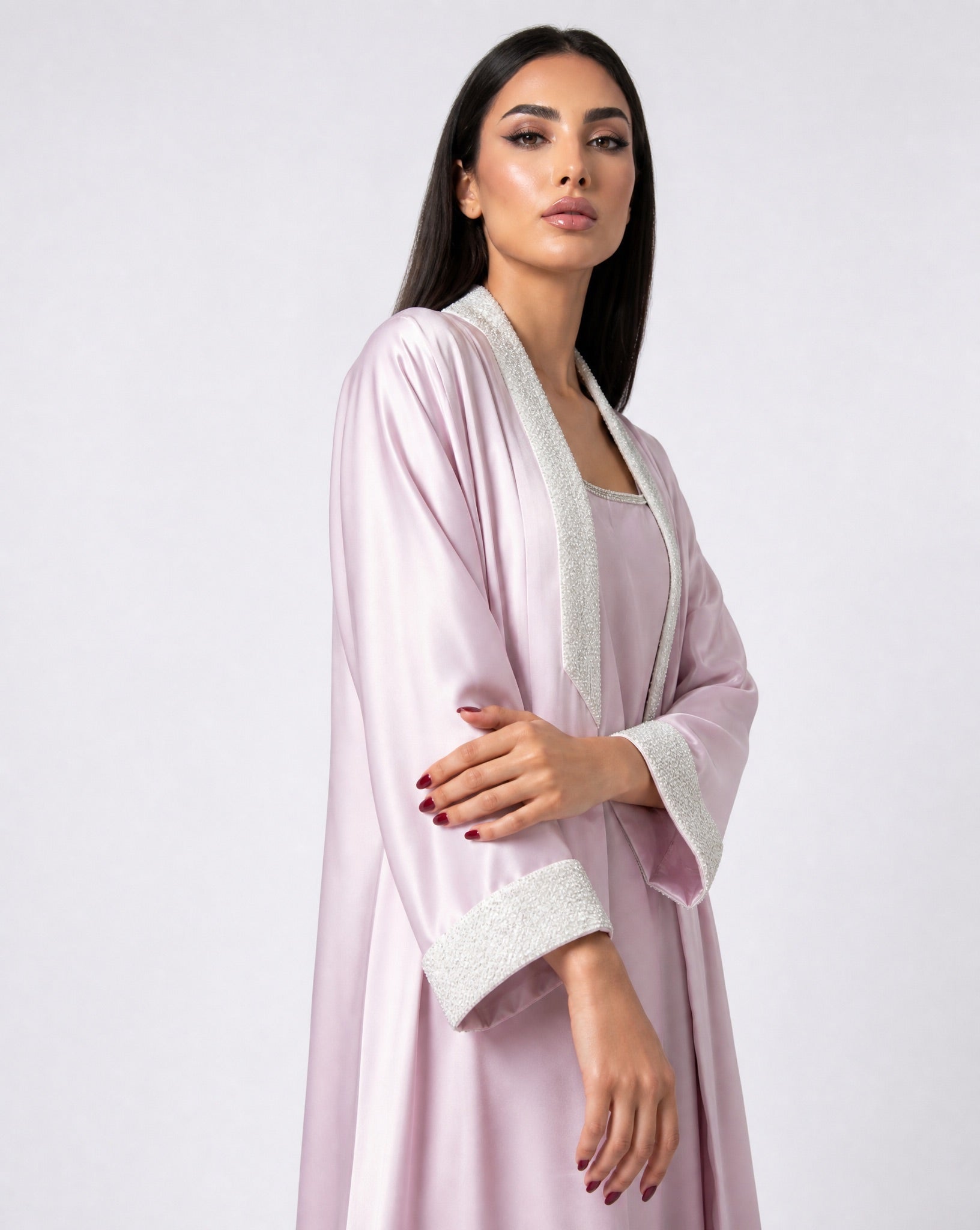LIGHT PURPLE ABAYA SET - MAISON ARABELLE - MIRA Y MANO