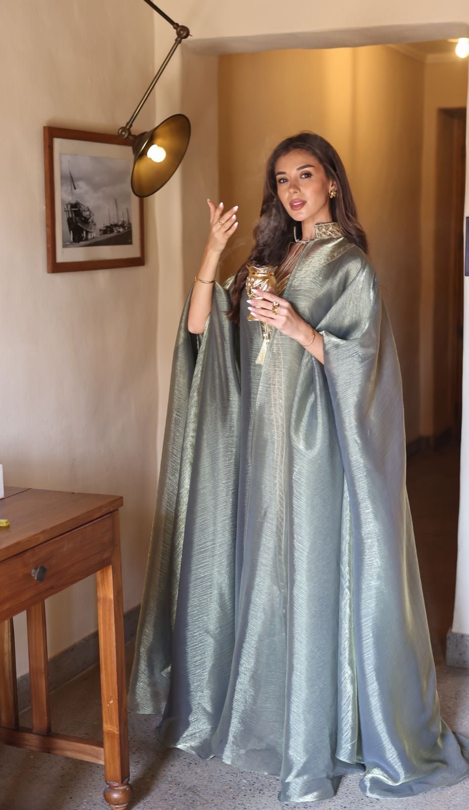 MALAKI OLIVE KAFTAN - MAISON ARABELLE - MIRA Y MANO