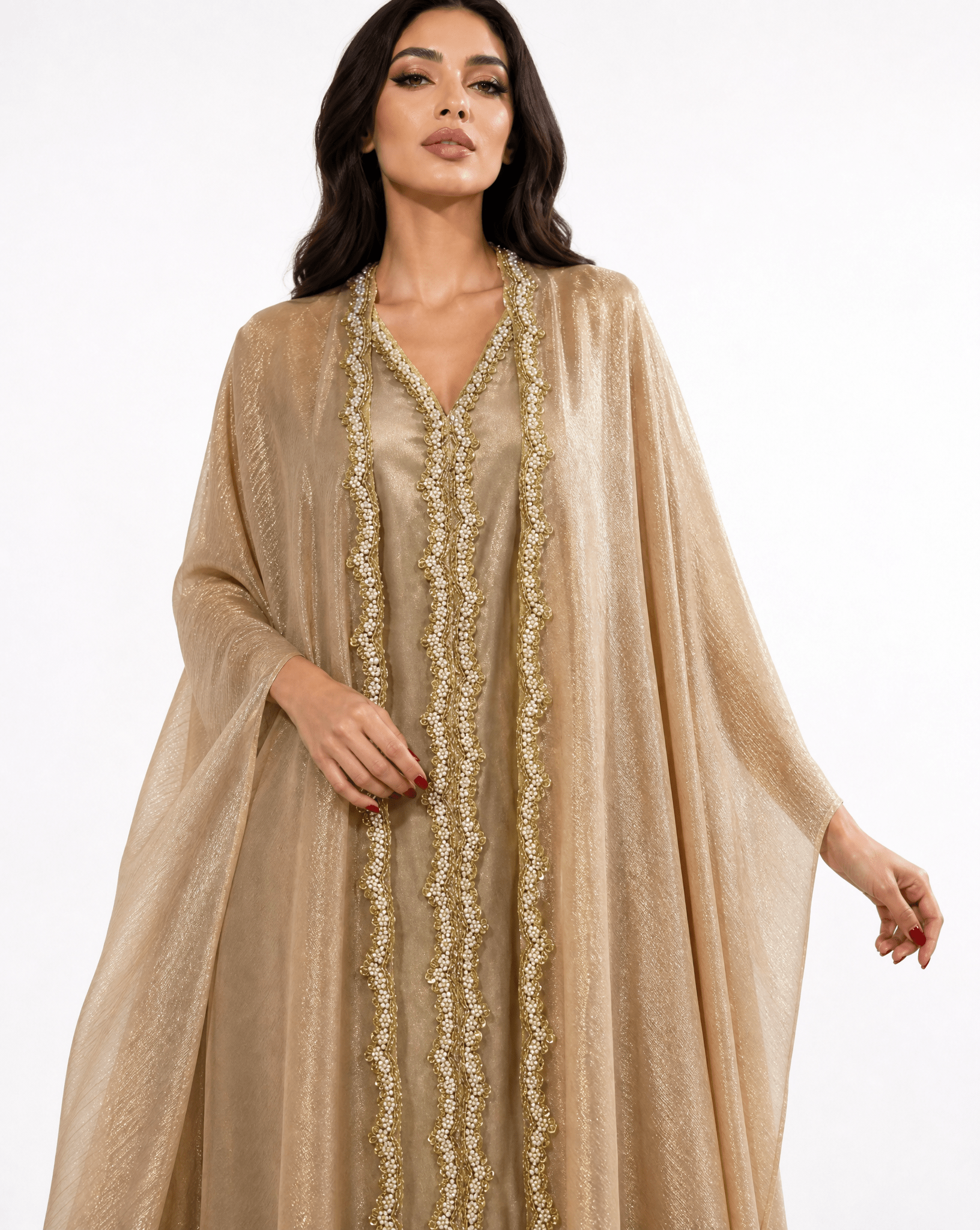 MIRA GOLD KAFTAN - MAISON ARABELLE - MIRA Y MANO