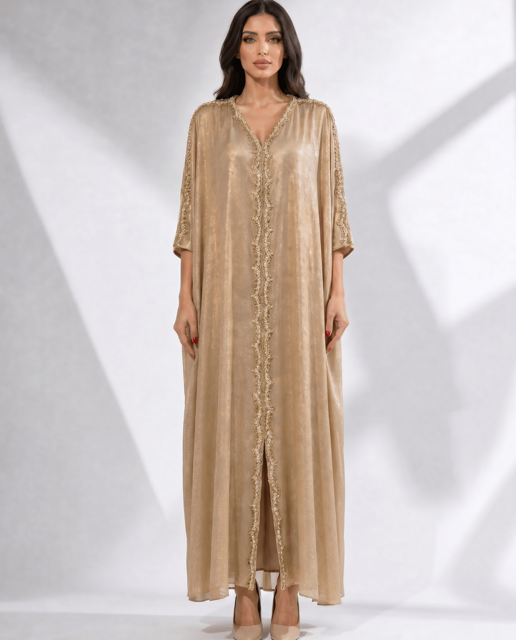 MIRA GOLD KAFTAN - MAISON ARABELLE - MIRA Y MANO