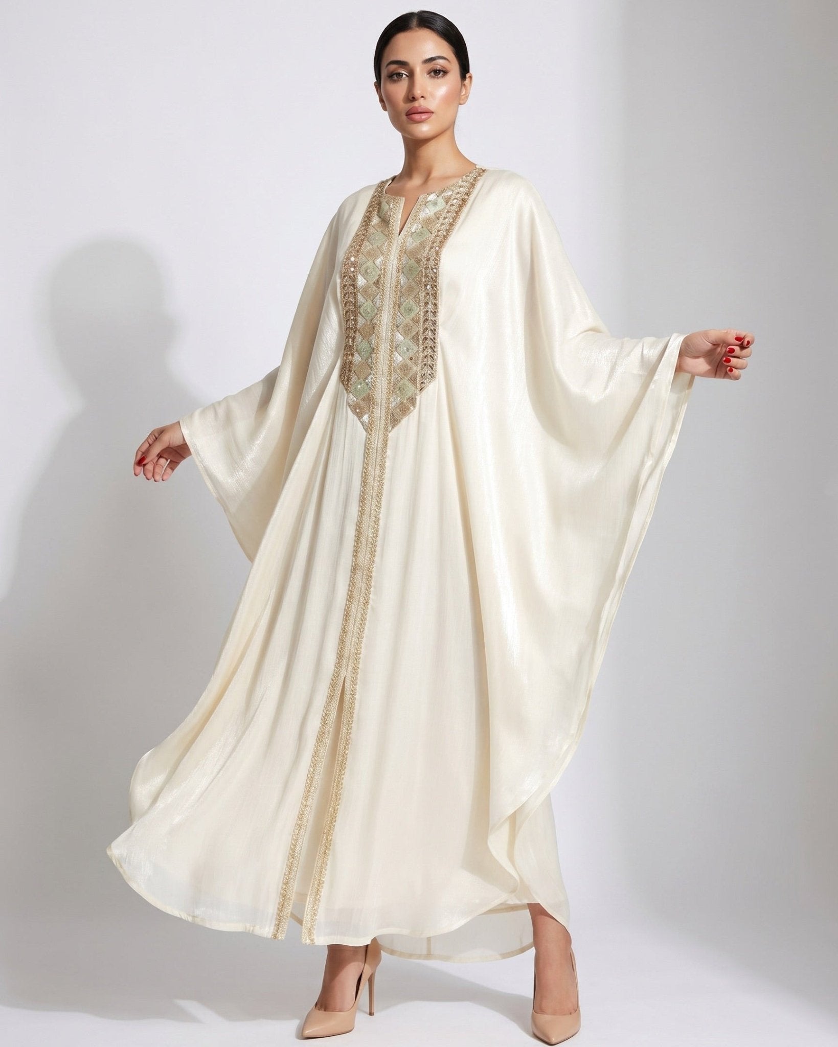 RAHMA OFFWHITE KAFTAN - MAISON ARABELLE - MIRA Y MANO