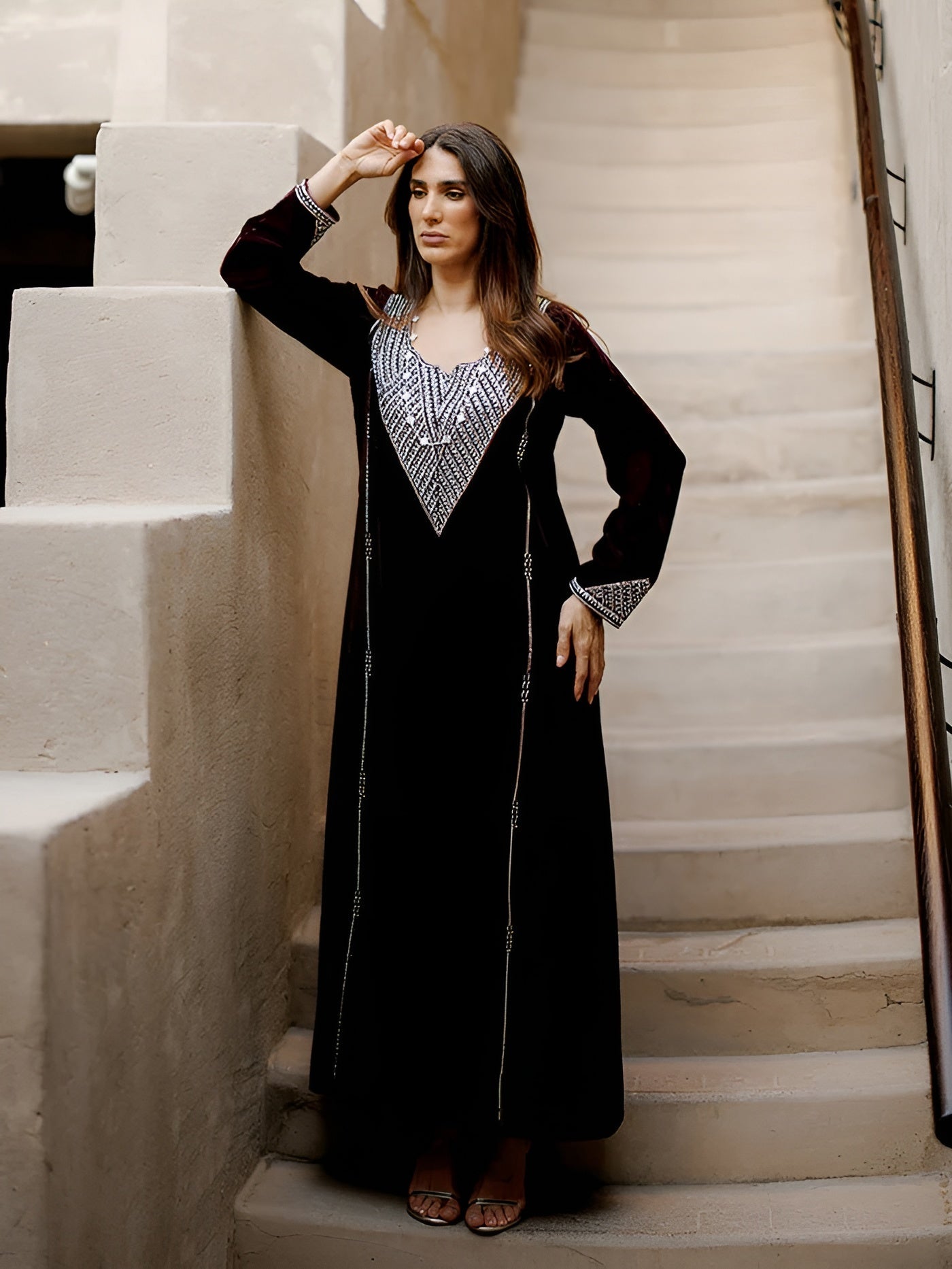 RAJA MAROON KAFTAN - MAISON ARABELLE - MIRA Y MANO