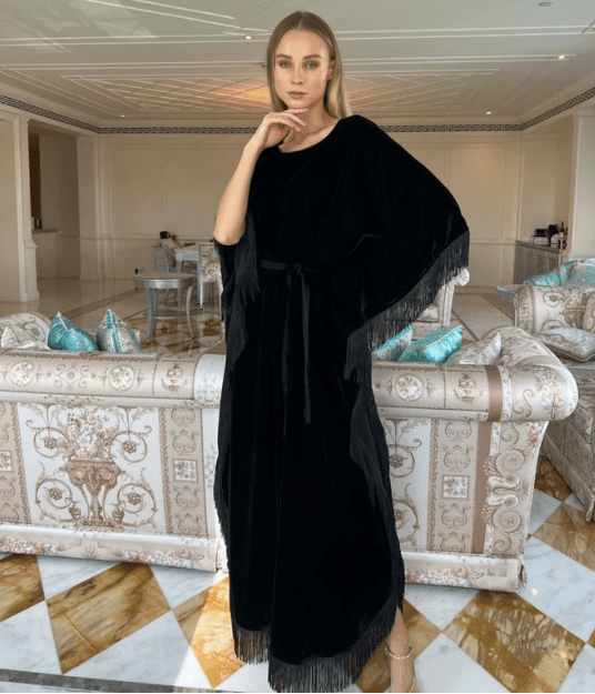 REEM BLACK KAFTAN - MAISON ARABELLE - MIRA Y MANO