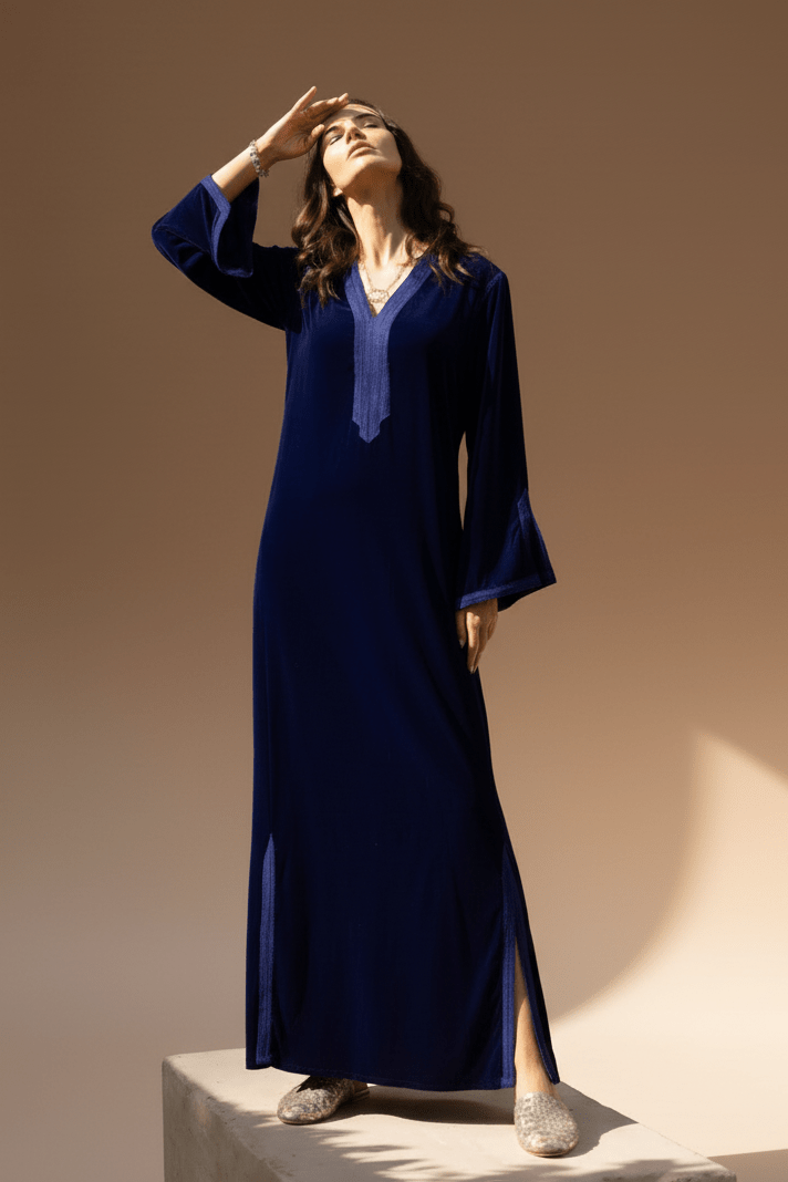 SANAA NAVY KAFTAN - MAISON ARABELLE - MIRA Y MANO