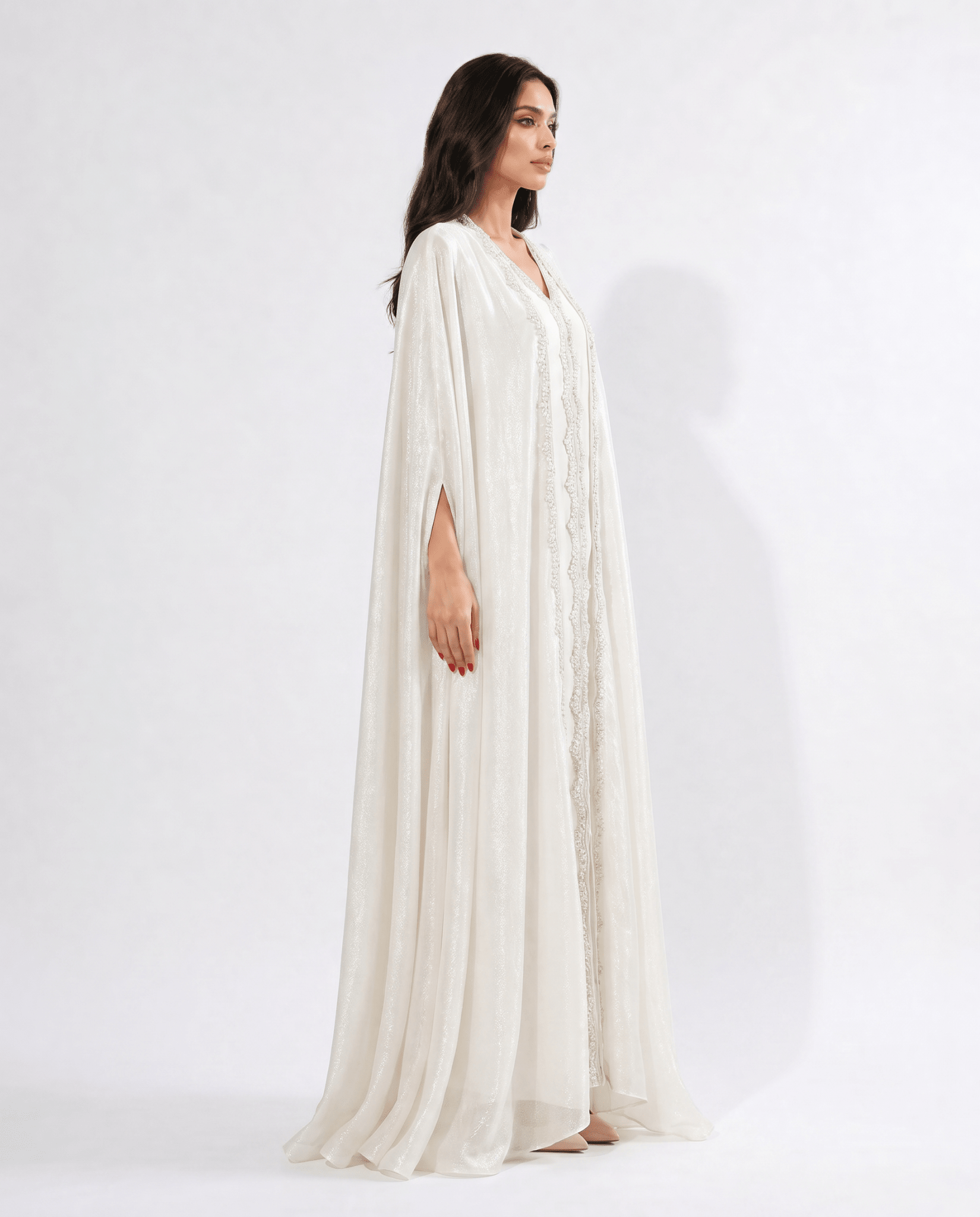 TALIA WHITE ABAYA SET - MAISON ARABELLE - MIRA Y MANO