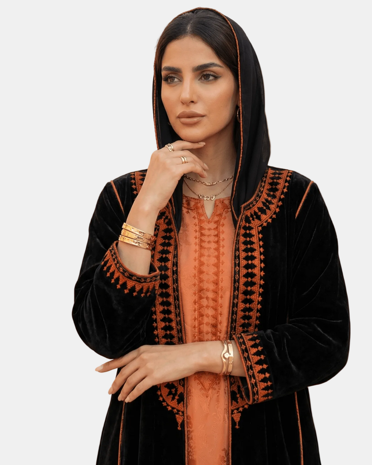 RMD26 A V1 ABAYA SET - MIRA Y MANO