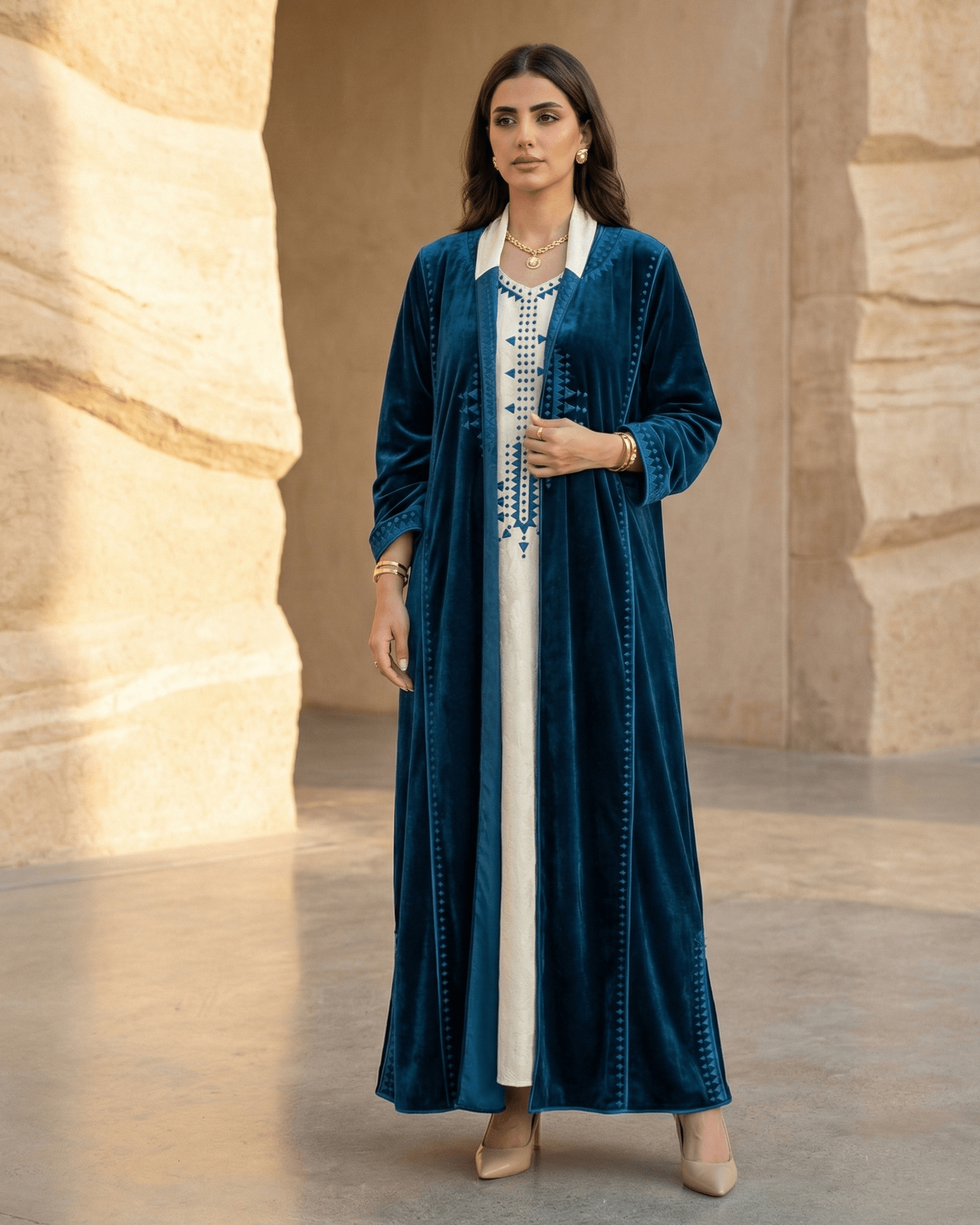 RMD26 A V43 ABAYA SET - MAISOON - MIRA Y MANO