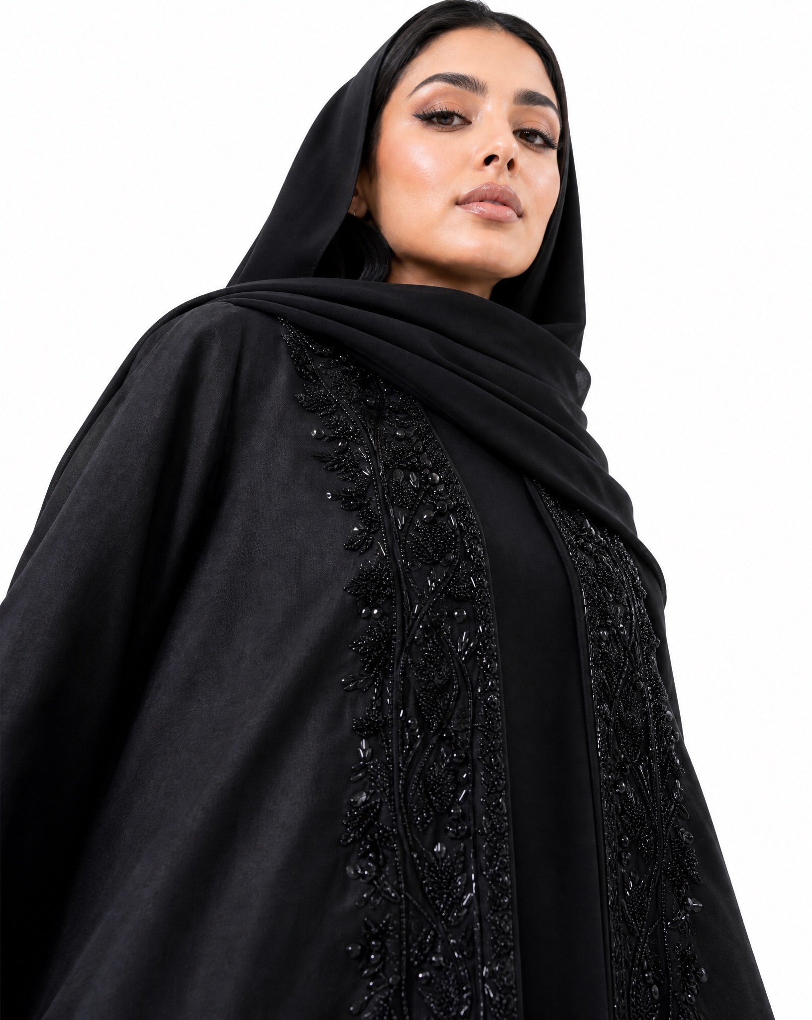 MISK 128 - Black Linen Abaya - MISK - MIRA Y MANO