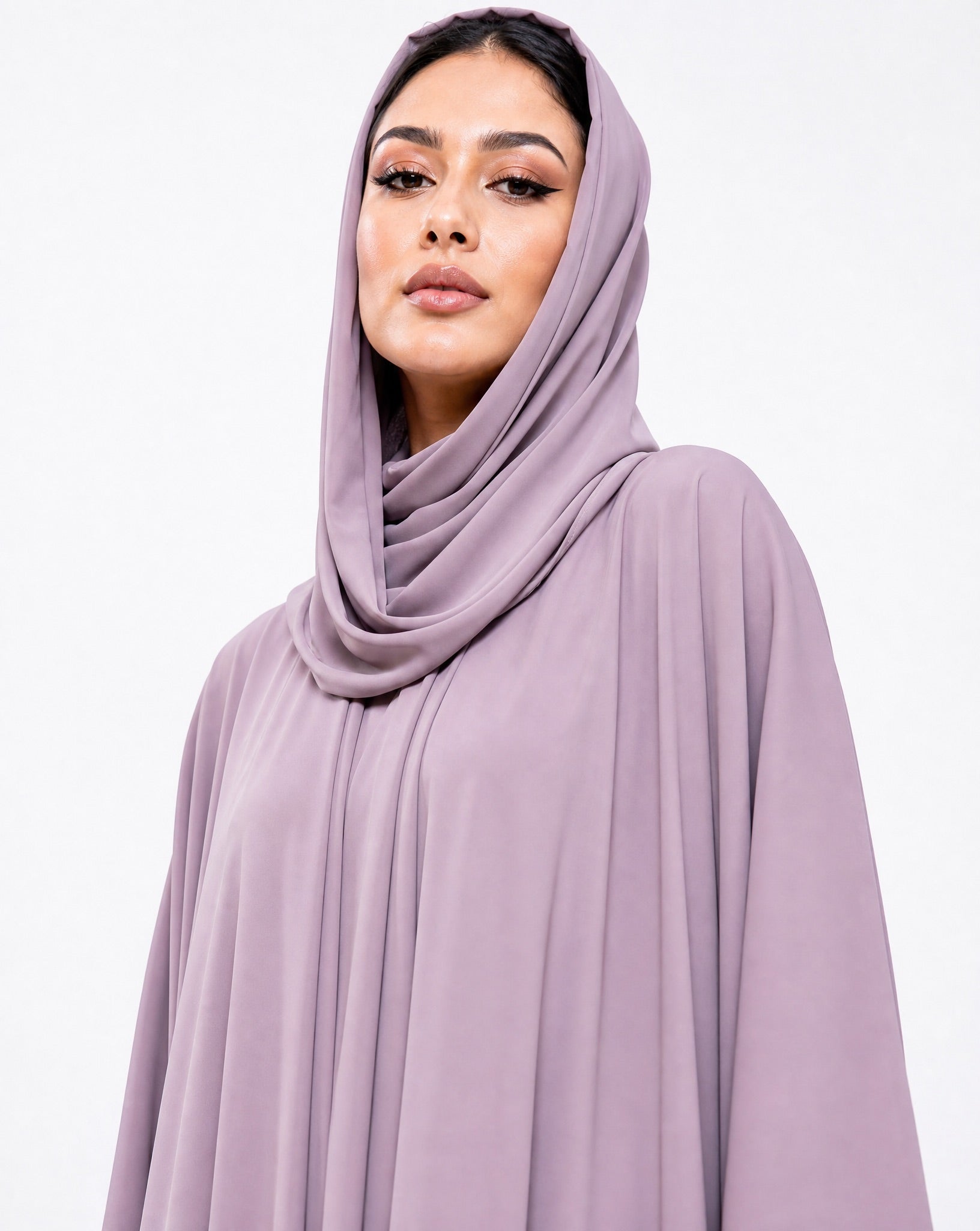MISK 132 - Lavender Crepe Abaya - MISK - MIRA Y MANO