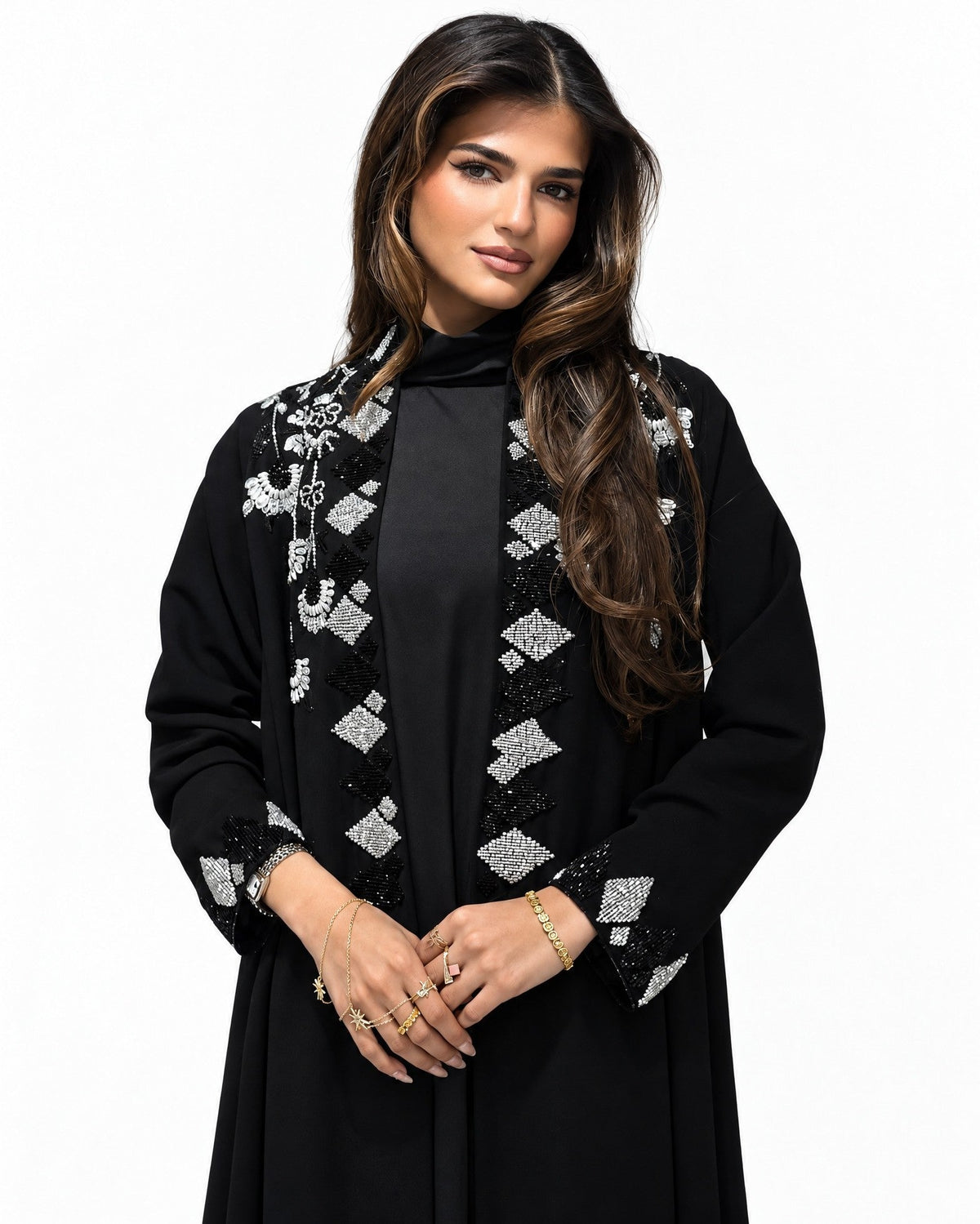 MISK137 - Black Crepe Abaya - MISK - MIRA Y MANO