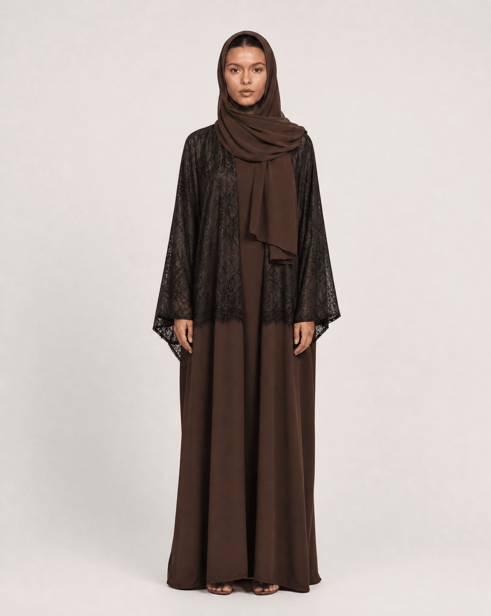 1/2 LACE BR ABAYA - MODISH - MIRA Y MANO