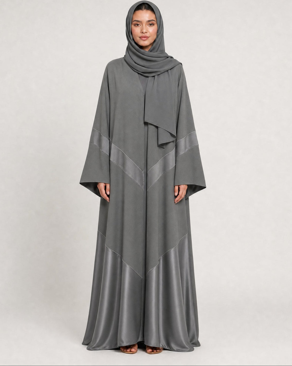 CHEVRON-GY ABAYA - MODISH - MIRA Y MANO