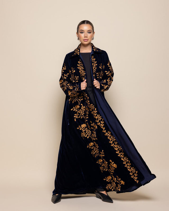 GOLD FLOWER - BL ABAYA - MODISH - MIRA Y MANO