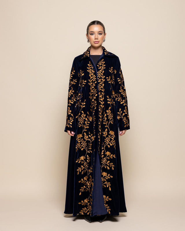 GOLD FLOWER - BL ABAYA - MODISH - MIRA Y MANO