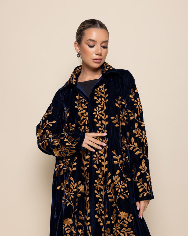 GOLD FLOWER - BL ABAYA - MODISH - MIRA Y MANO