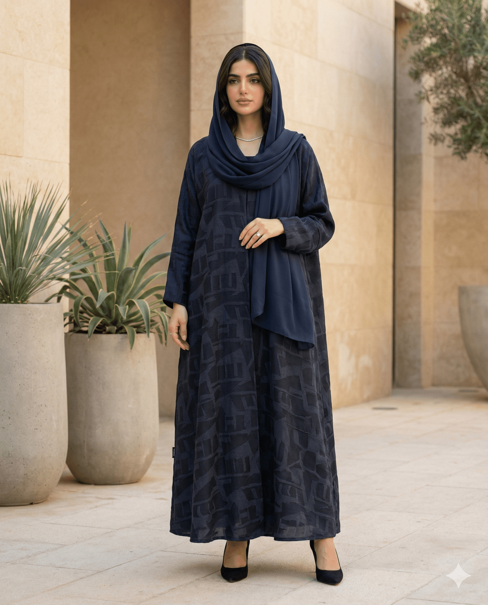 TEXTURED PATTERN - DB ABAYA - MODISH - MIRA Y MANO