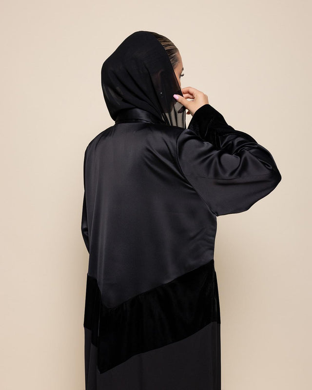 THREE SHADE COAT - BK ABAYA - MODISH - MIRA Y MANO