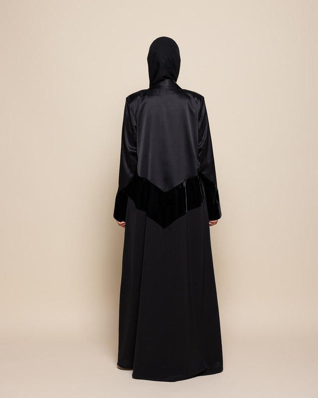 THREE SHADE COAT - BK ABAYA - MODISH - MIRA Y MANO