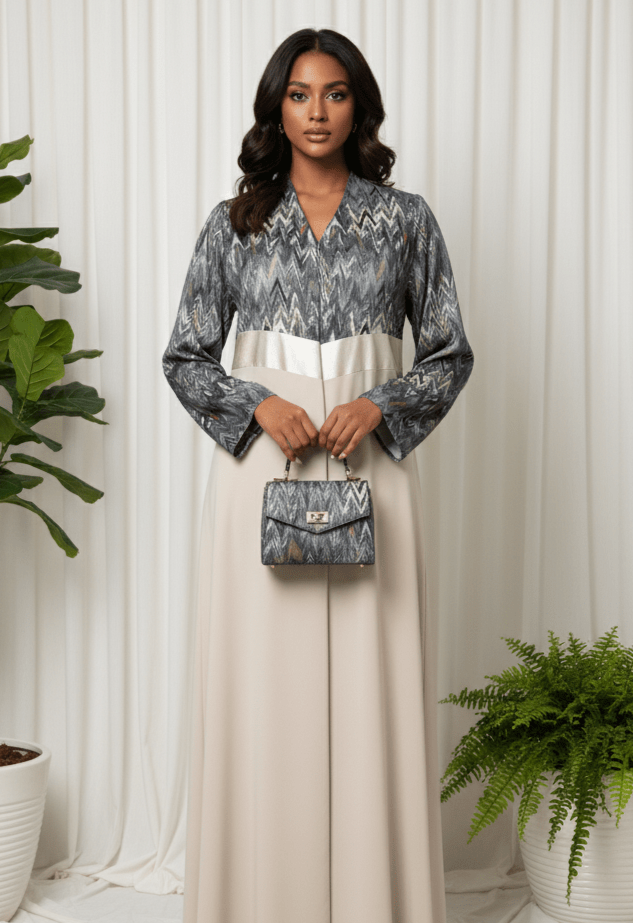 THREE SHADES PRINT - GY ABAYA - MODISH - MIRA Y MANO