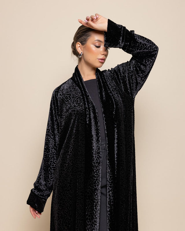 TIGAR VELVET - BK ABAYA - MODISH - MIRA Y MANO