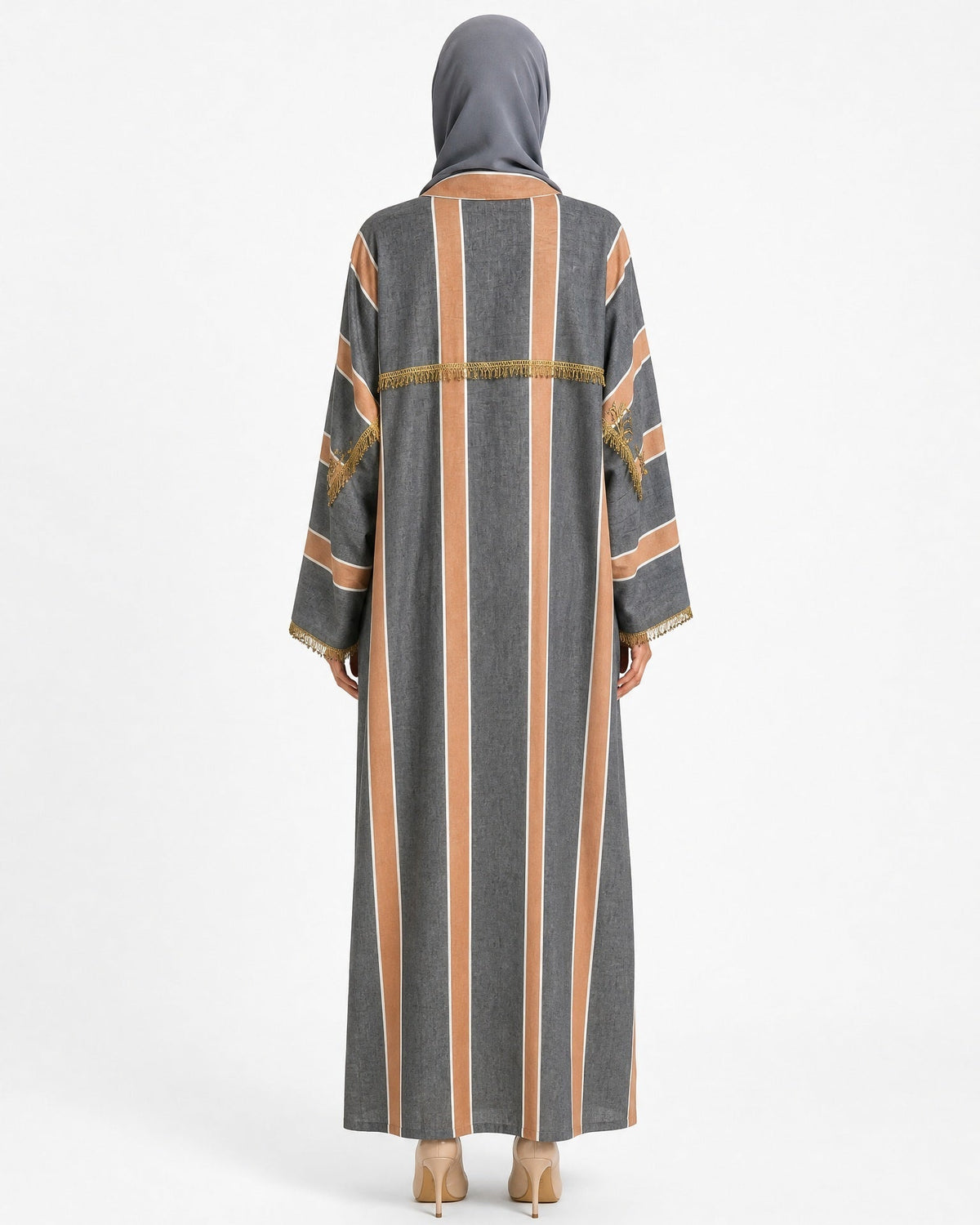 SIRKFT SIRMA – Grey Linen Abaya – Product image 4