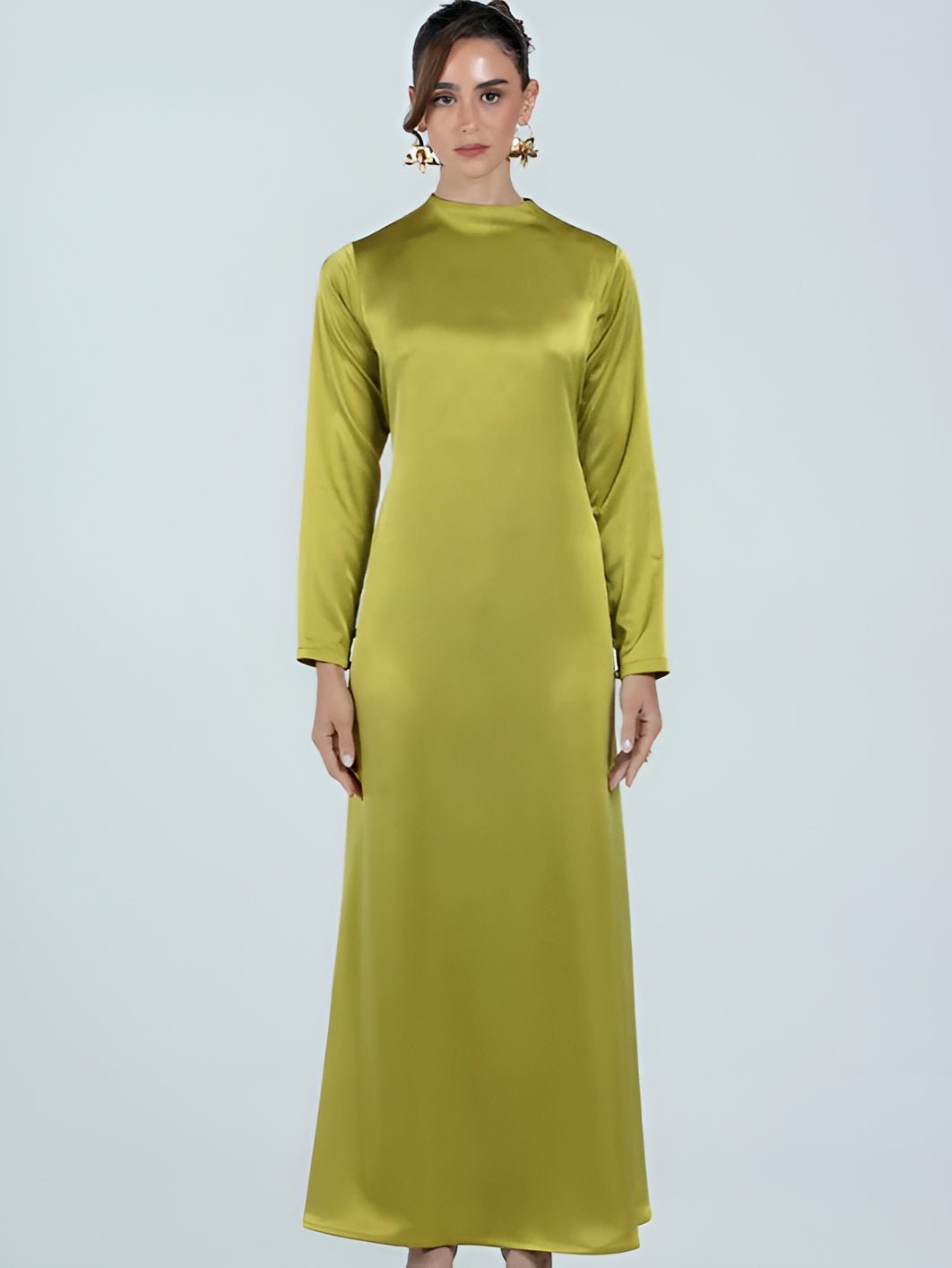 DCV2516 AIN - BRN ABAYA SET - MOONLIGHT CONCEPT - MIRA Y MANO