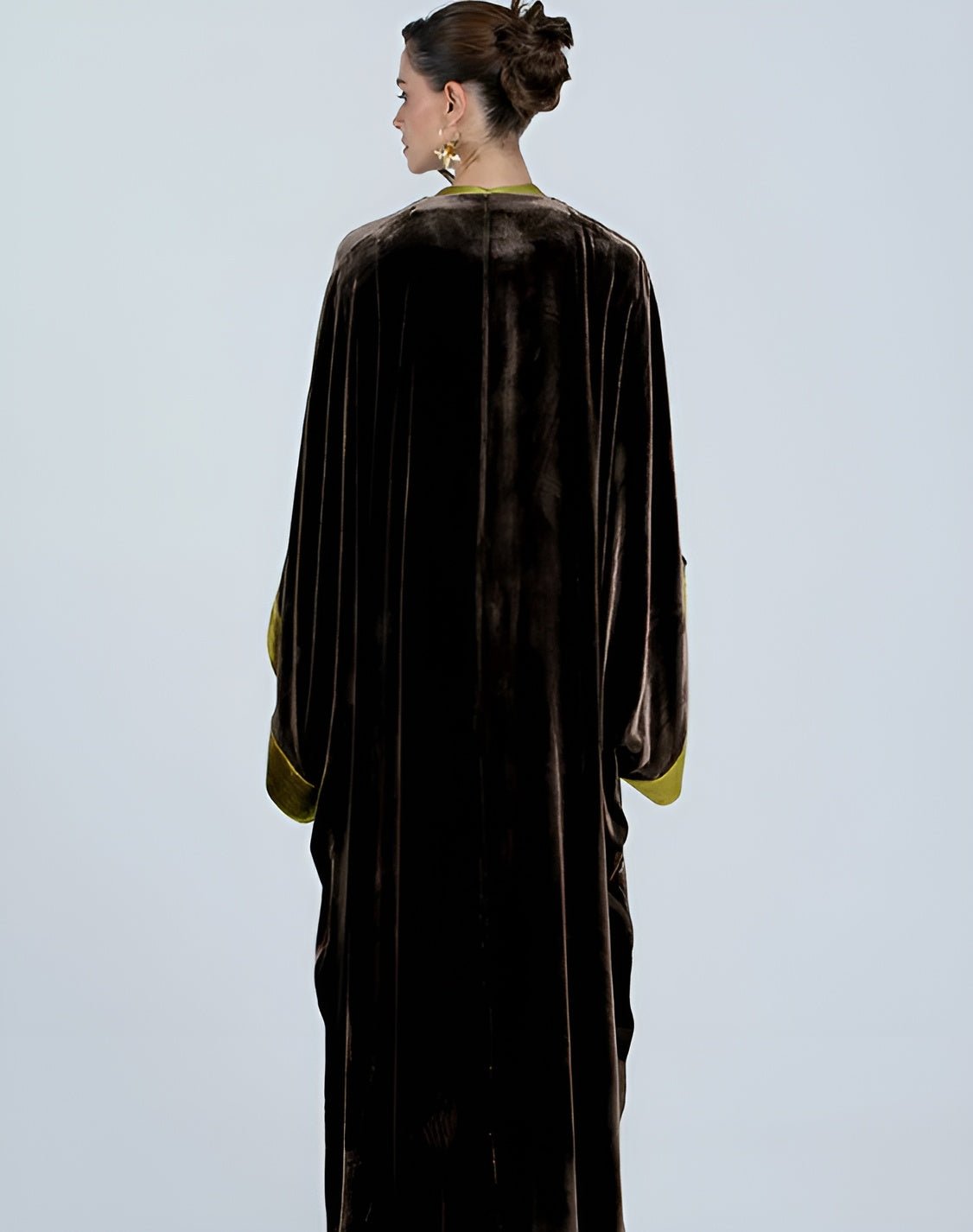 DCV2516 AIN - BRN ABAYA SET - MOONLIGHT CONCEPT - MIRA Y MANO