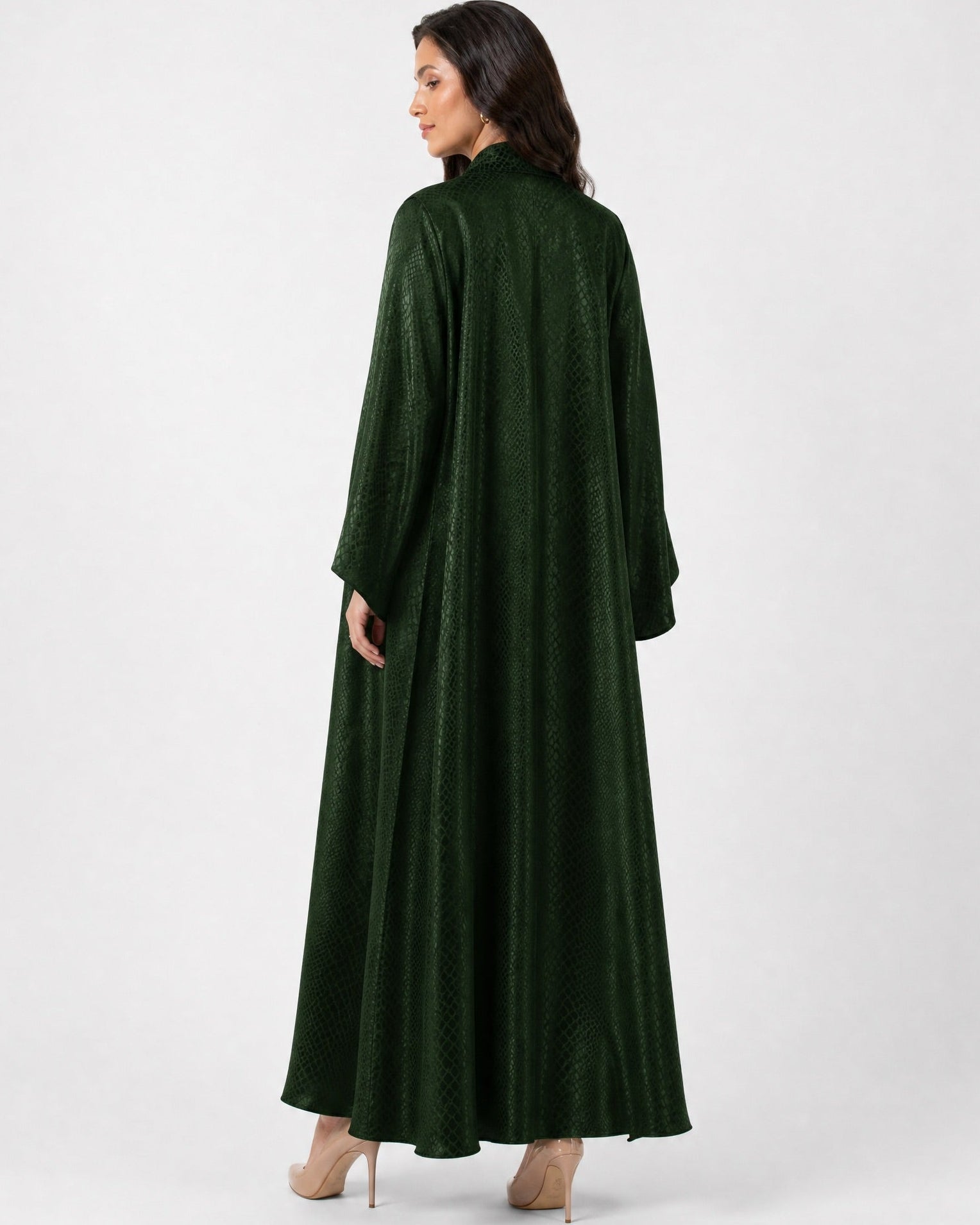 SNAKE SKIN GREEN ABAYA - MOONLIGHT CONCEPT - MIRA Y MANO