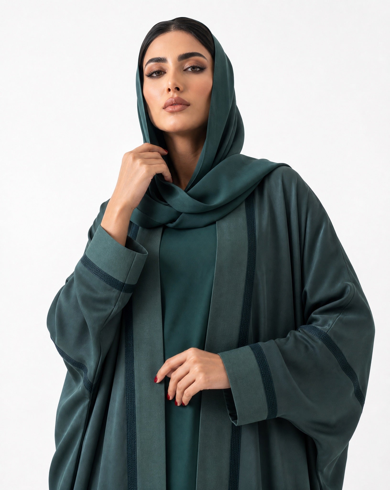Kimono Qatt Pattern Abaya - MRAISHA - MIRA Y MANO