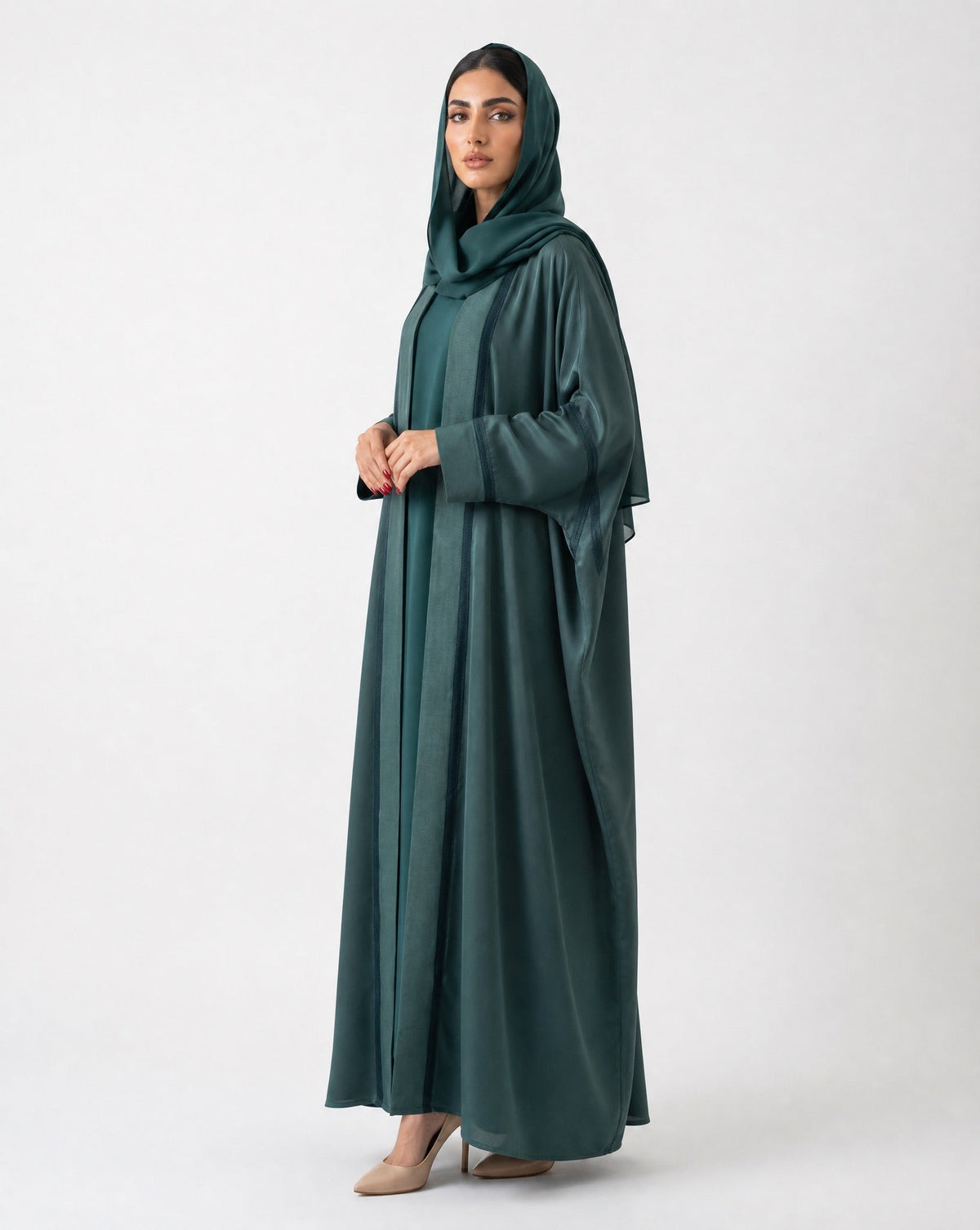 Kimono Qatt Pattern Abaya - MRAISHA - MIRA Y MANO