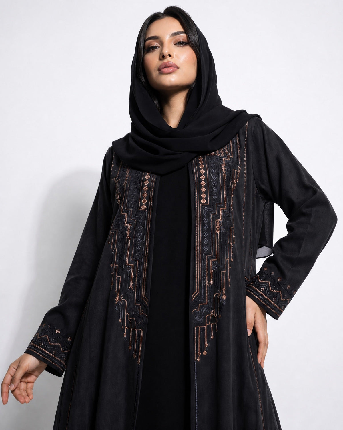 Mraisha Classic Asiri Design Abaya Set - MRAISHA - MIRA Y MANO