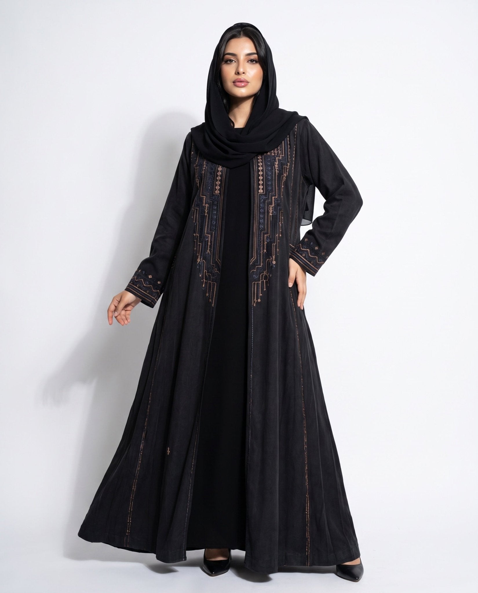 Mraisha Classic Asiri Design Abaya Set - MRAISHA - MIRA Y MANO