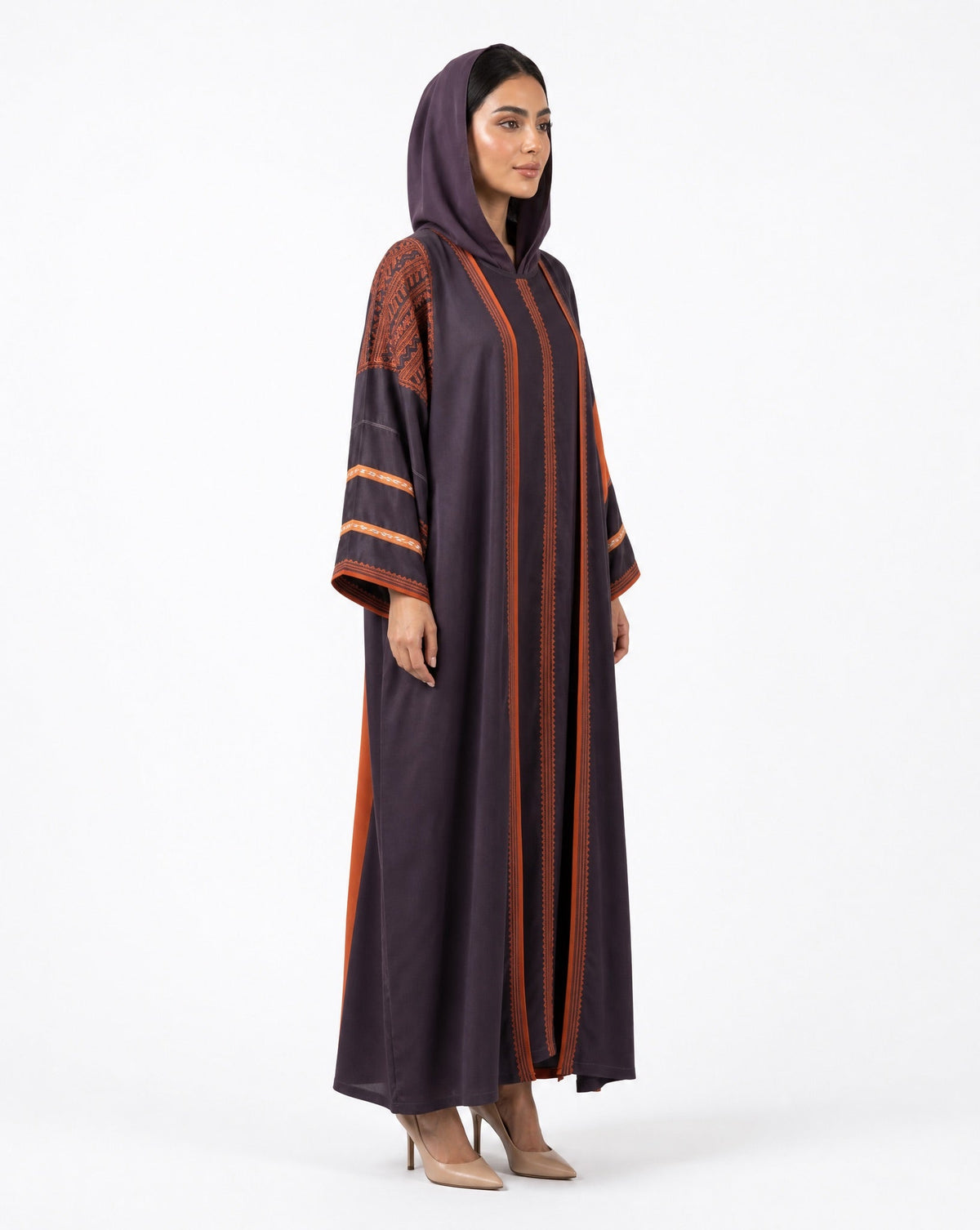 Vibrant Kimono-Cut Abaya Set - MRAISHA - MIRA Y MANO
