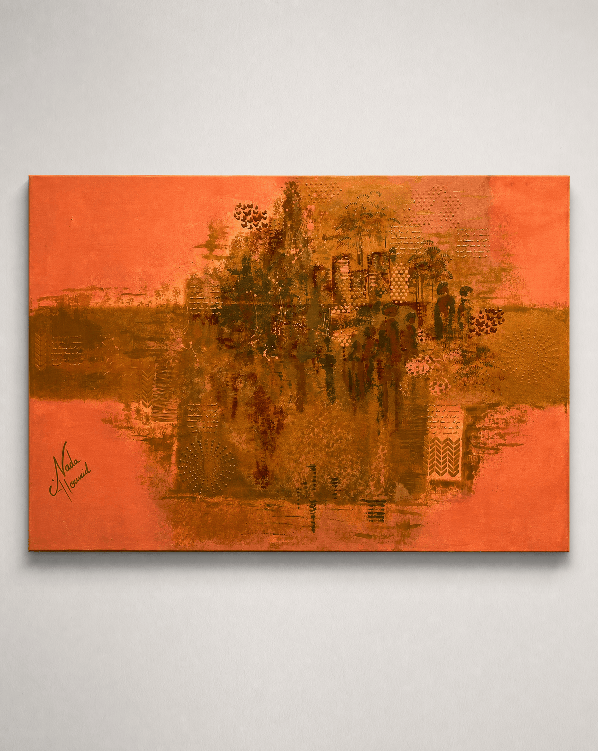 BETWEEN EARTH AND MEMORY PAINTING - MIRA Y MANO