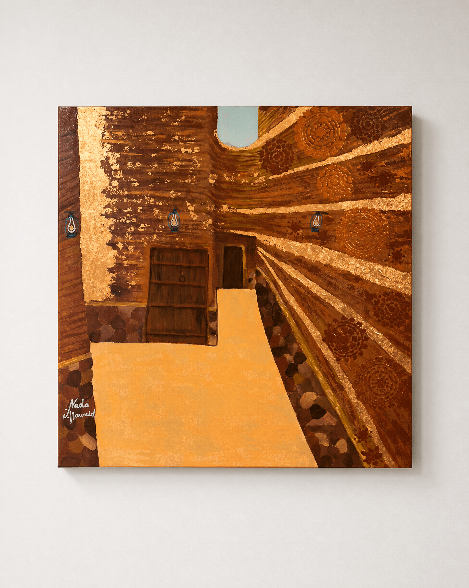 WITHIN TURAIF WALLS PAINTING - NADA ALOWAID - MIRA Y MANO