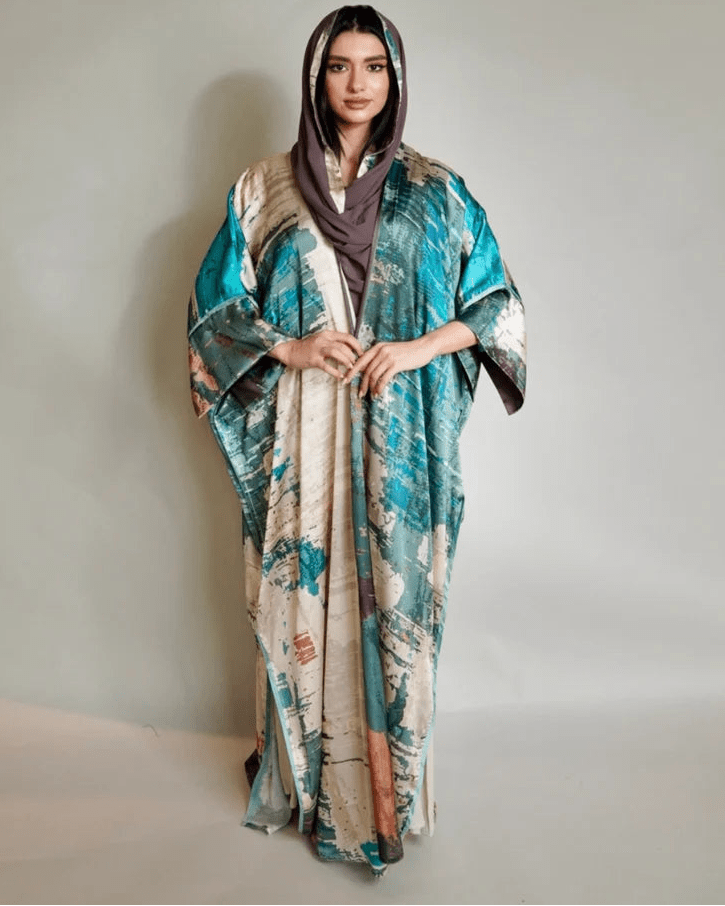 EARTH GREEN ABAYA - NAKHLAH - MIRA Y MANO