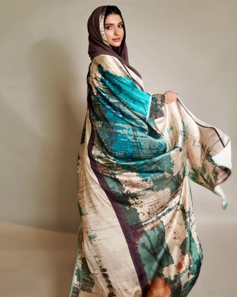 EARTH GREEN ABAYA - NAKHLAH - MIRA Y MANO
