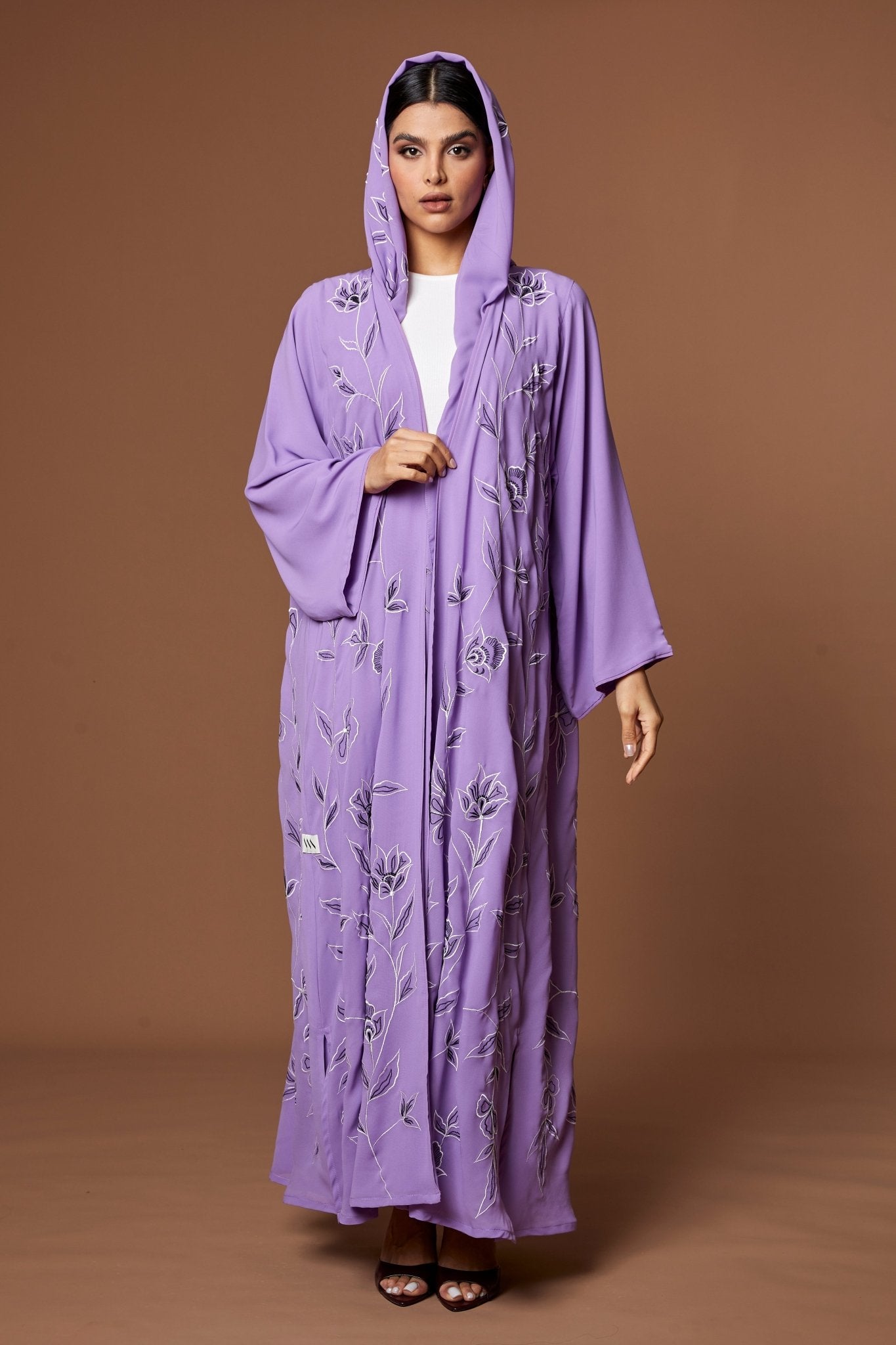 NM 618 PURPLE ABAYA - NM BOUTIQUE - MIRA Y MANO