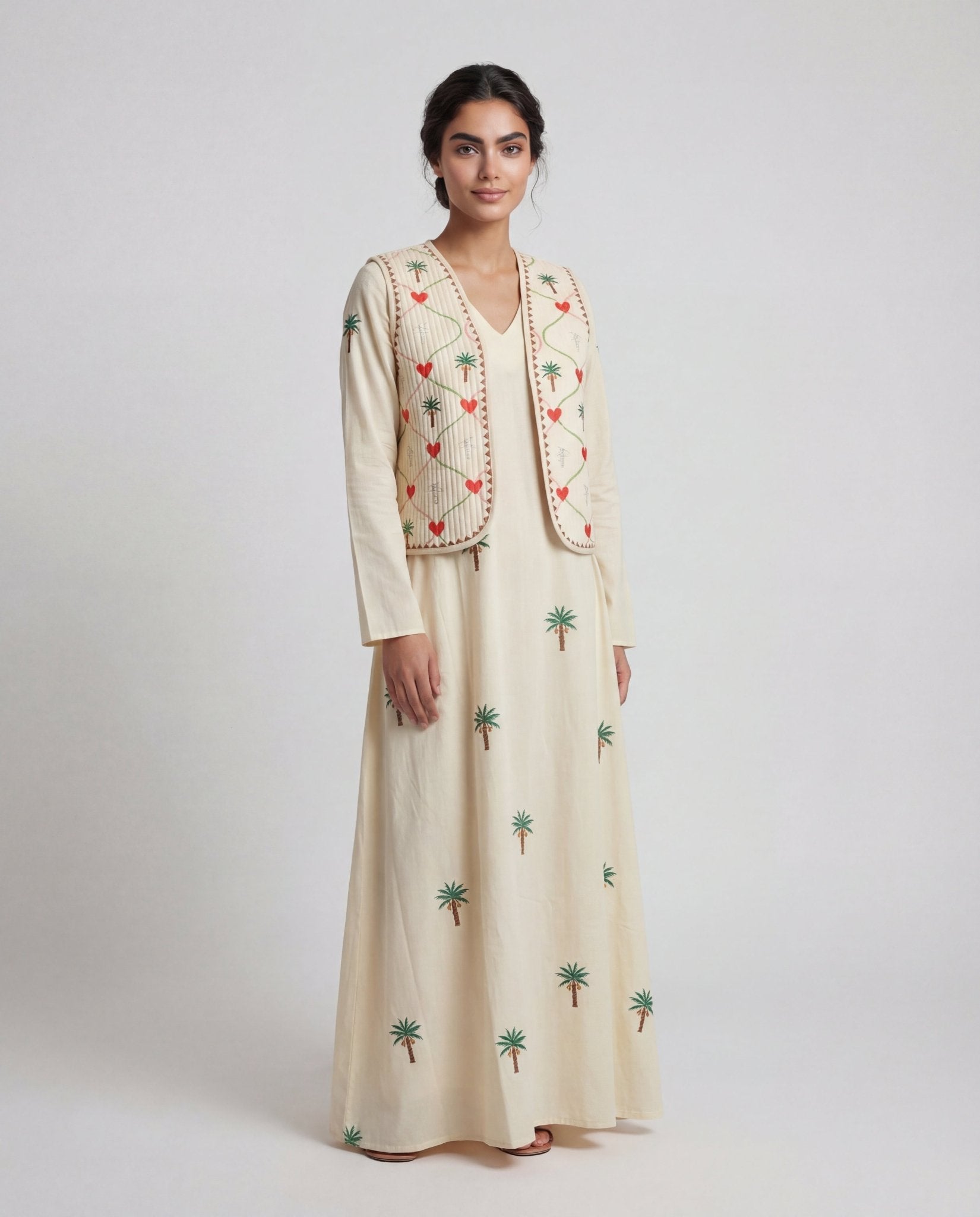 NAKHLA WHITE KAFTAN - NOUF FETAIHI - MIRA Y MANO