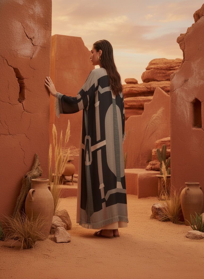 NF - K25 - MAWTANI ABAYA - NOUF FETAIHI - MIRA Y MANO