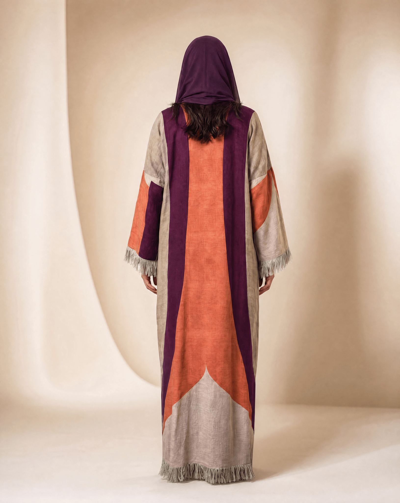 SARAB MAUVE - Printed Viscose Kimono - NOUF FETAIHI - MIRA Y MANO