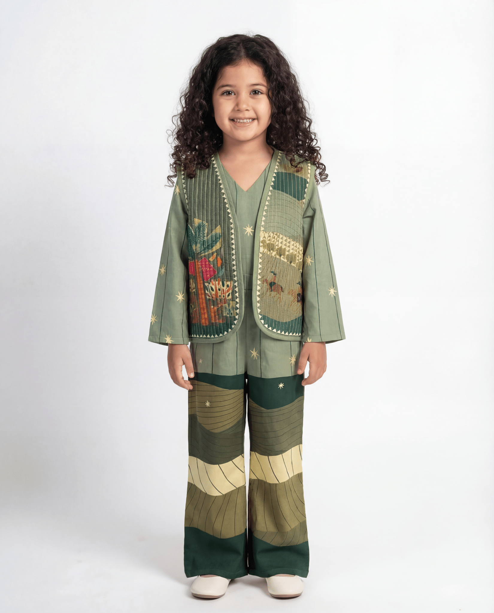WADI GREEN JUMPSUIT - NOUF FETAIHI - MIRA Y MANO