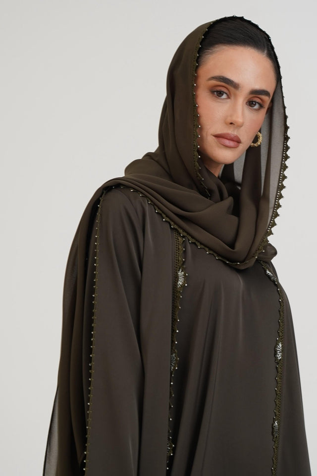 ST - 256 - DG ABAYA SET - NOWAYER - MIRA Y MANO